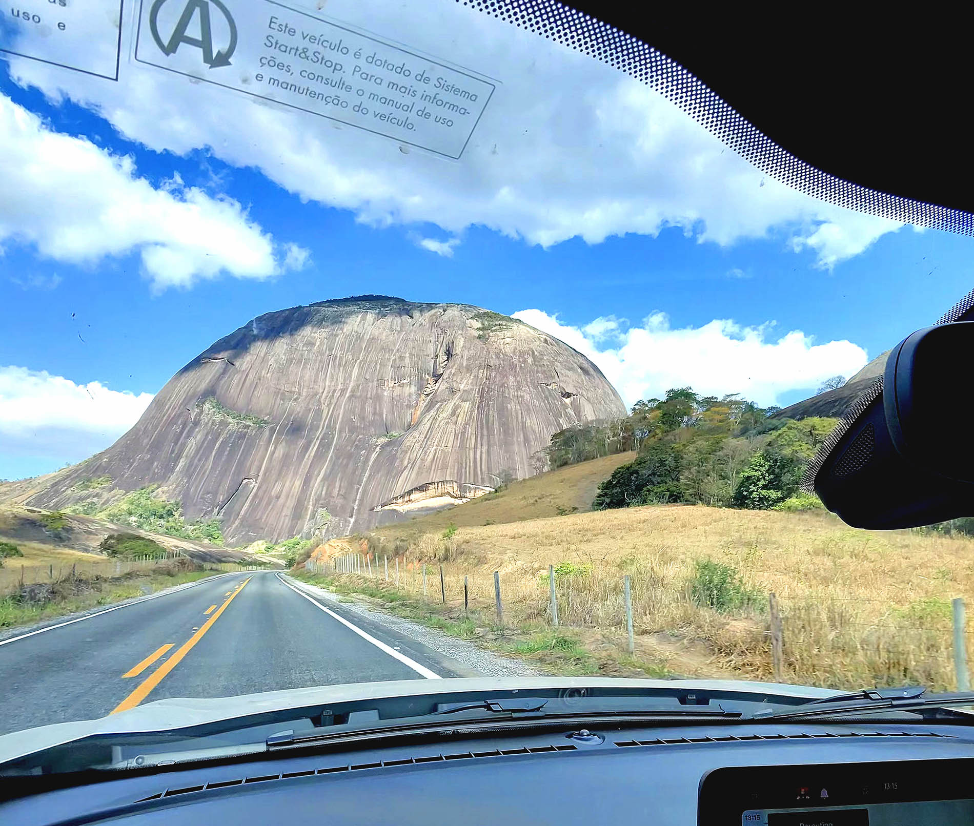 The rocky formation of Pedra da Boca in Minas Gerais